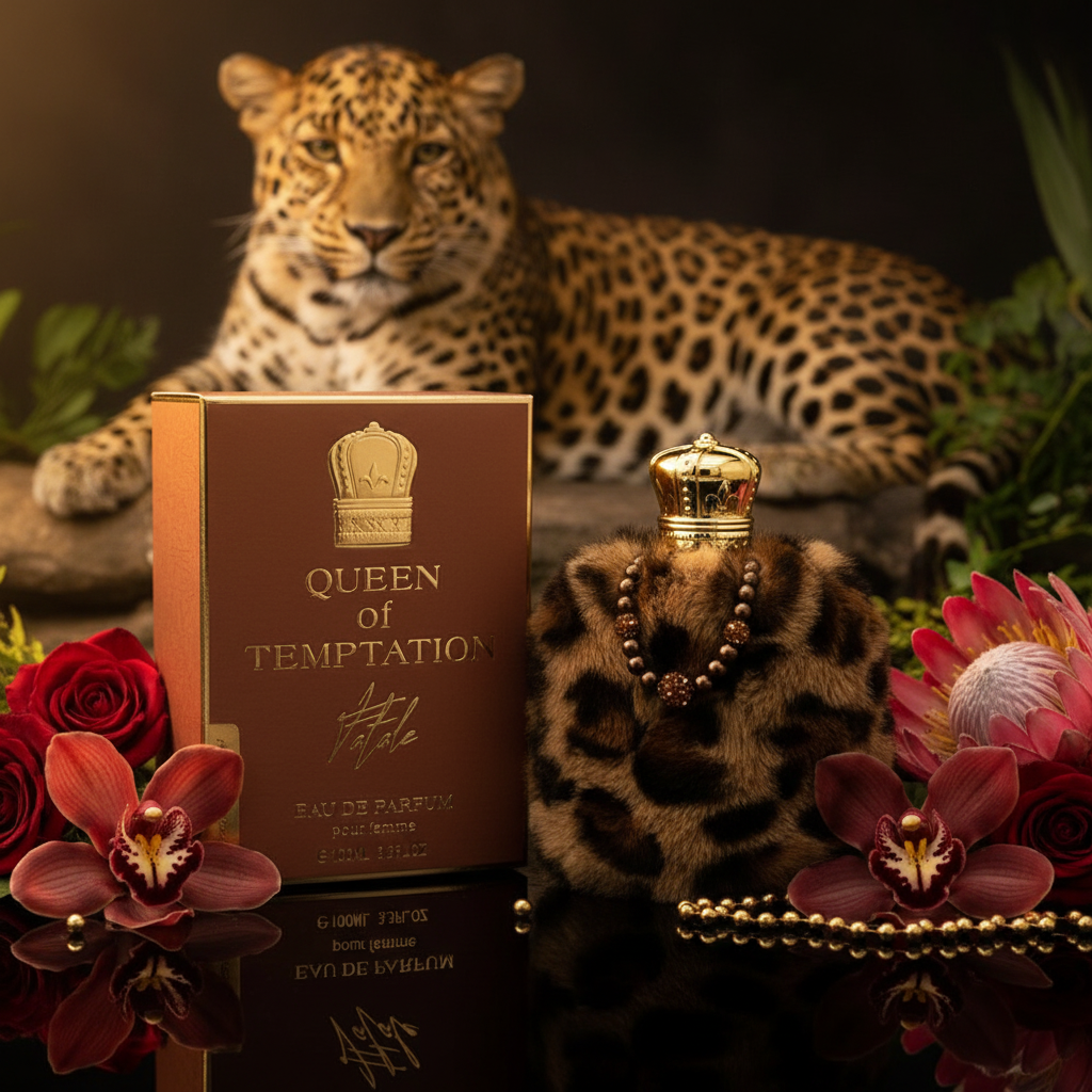 100 ml EDP QUEEN OF TEMPTATION - FATALE, jantárová vôňa pre ženy 1 