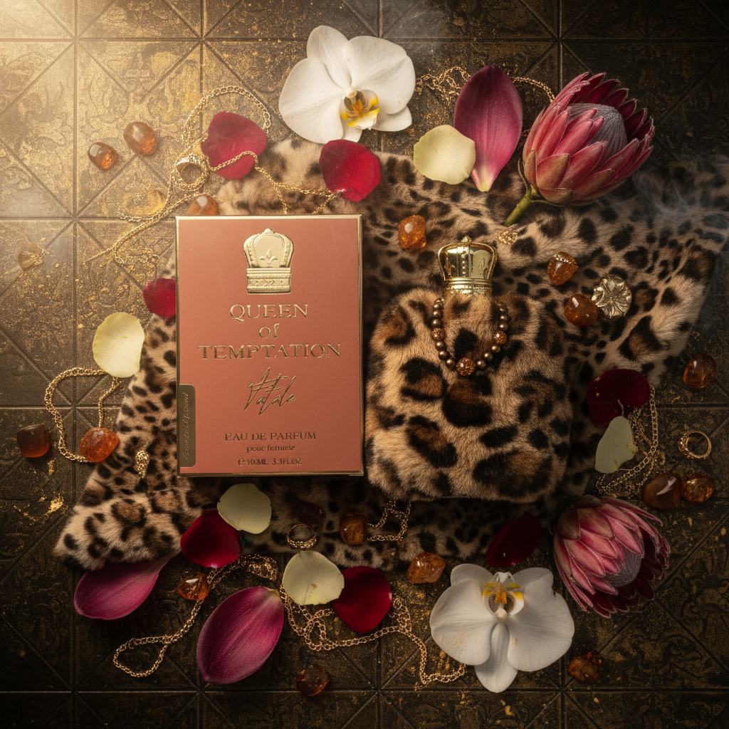 100 ml EDP QUEEN OF TEMPTATION - FATALE, jantárová vôňa pre ženy 7 