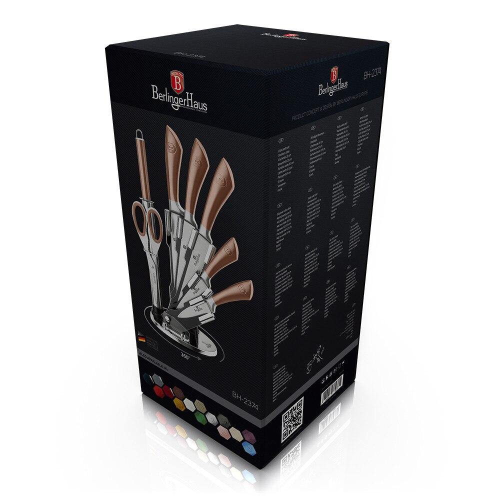 Berlingerhaus 8dielna sada nožov z nerezovej ocele so stojanom 2 
