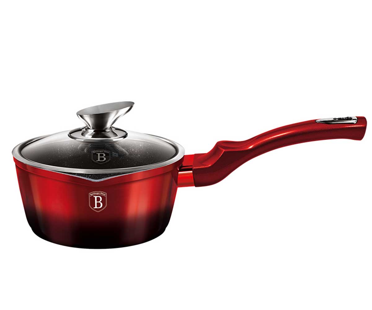 Berlinger Haus nádoba na omáčku / mlieko s mramorovým povlakom, s pokrievkou, 16cm 1 