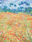 Bavlnený Šál-šatka, 70 cm x 180 cm, Monet - Makové poľa - KlenotTV.sk