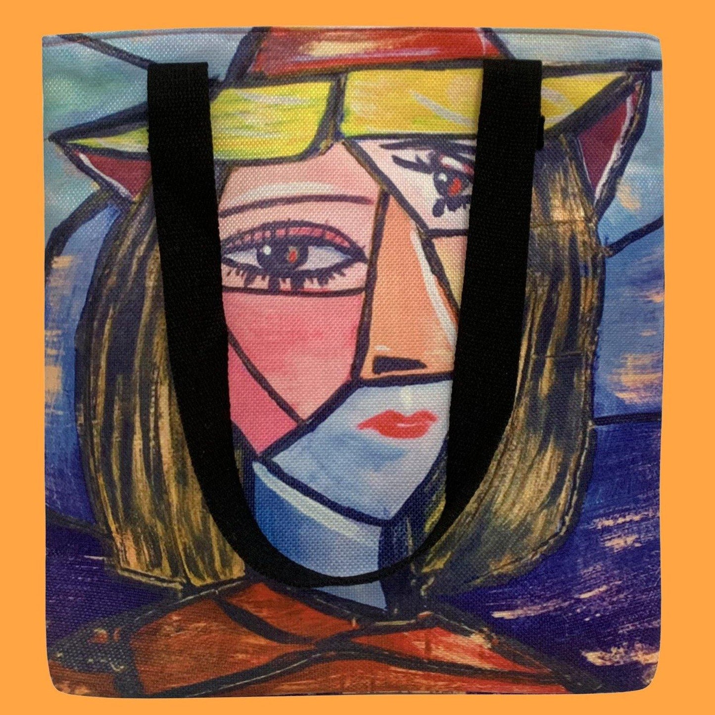 Nákupná taška, Picasso - Kubistický portrét, 38 cm x 10 cm x 36cm - KlenotTV.sk