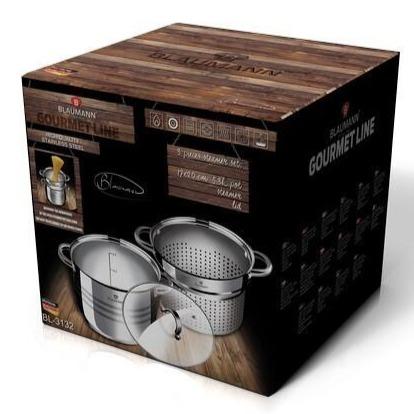 Blaumann Nerezová, 3-dielna sada na Varenie Cestovín a Polievok