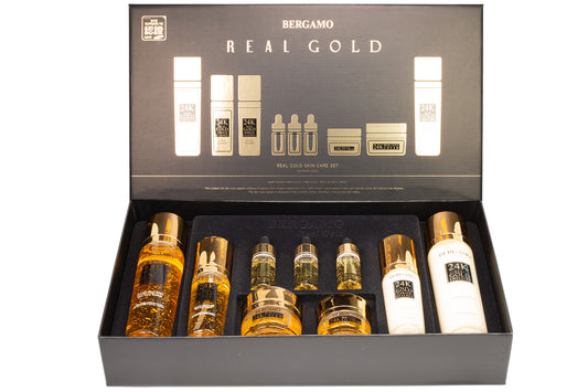 BERGAMO 24K REAL GOLD Sada na Starostlivosť o Pleť proti Starnutiu