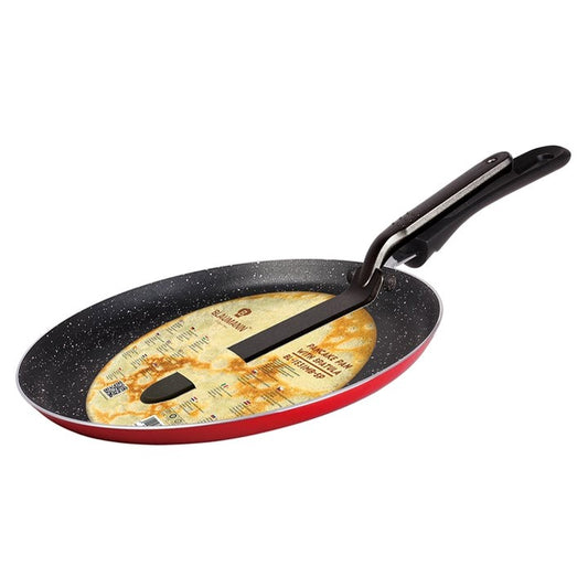 Panvica na Palacinky s Trojvrstvovým Nepriľnavým Mramorovým Povrchom a Špachtľou, Blaumann, 24 cm