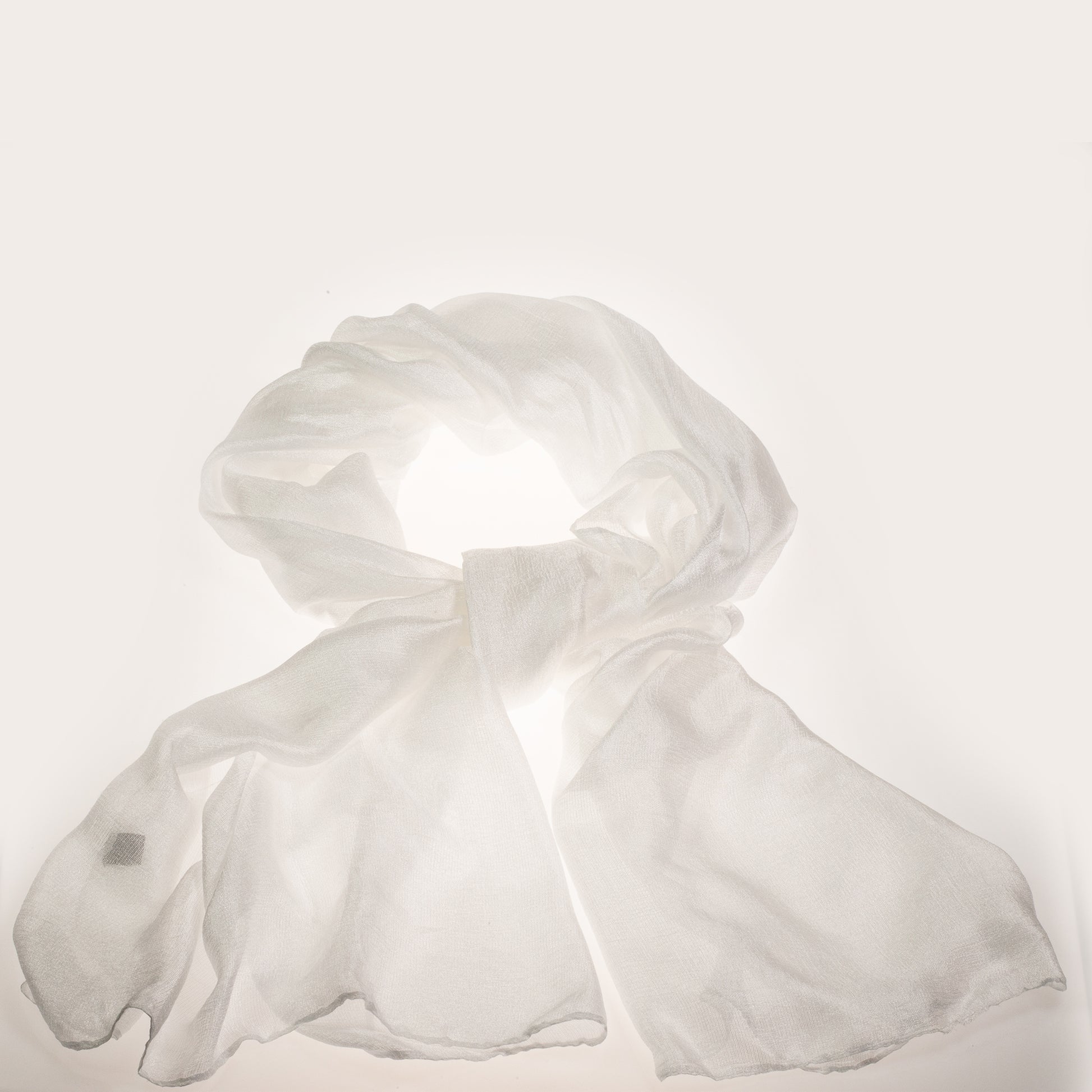 Módna šatka, 100% viskóza, 180 cm x 85 cm, BIELA 1 