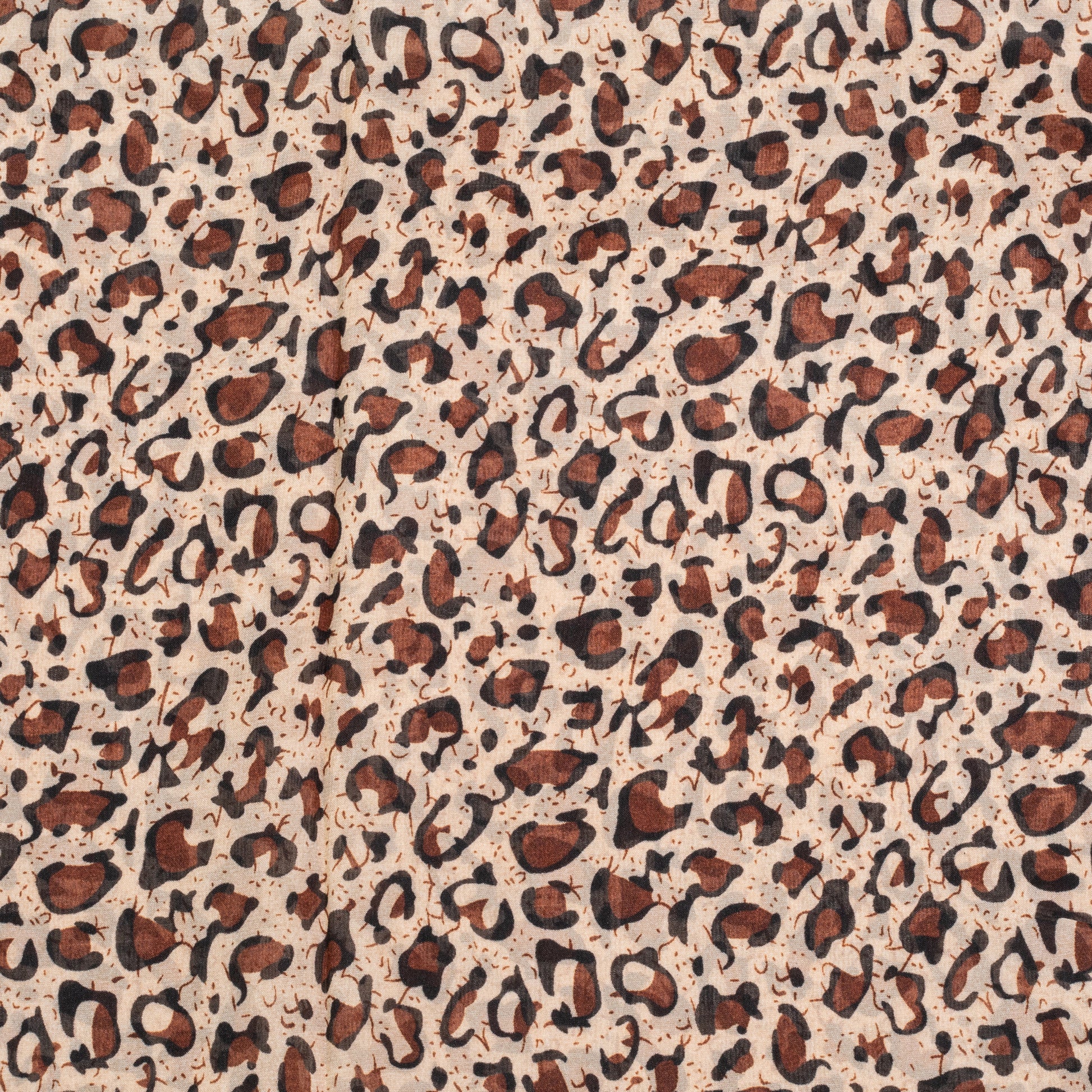 Módna šatka, 100% polyester, 160 cm x 70 cm, ŽIRAFIE HNEDÁ 2 