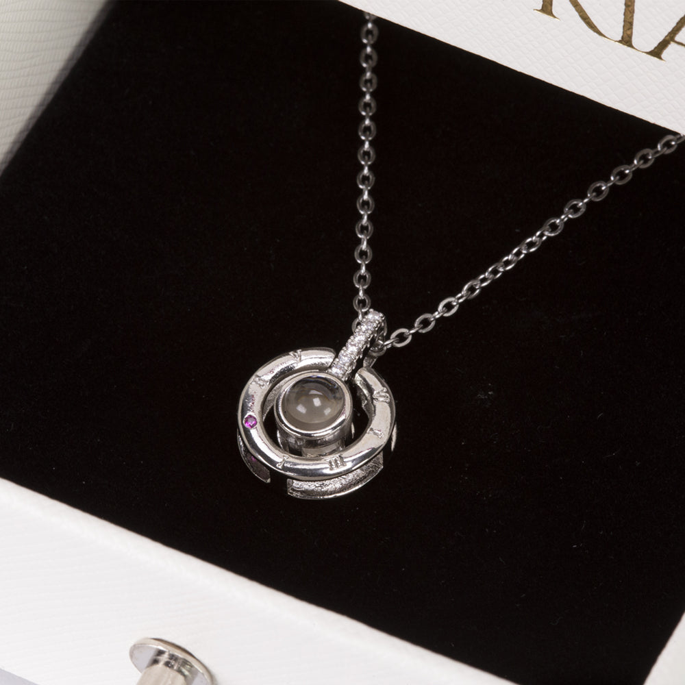 Šperkovnica Eternal Rose s náhrdelníkom "Milujem ťa". 10 