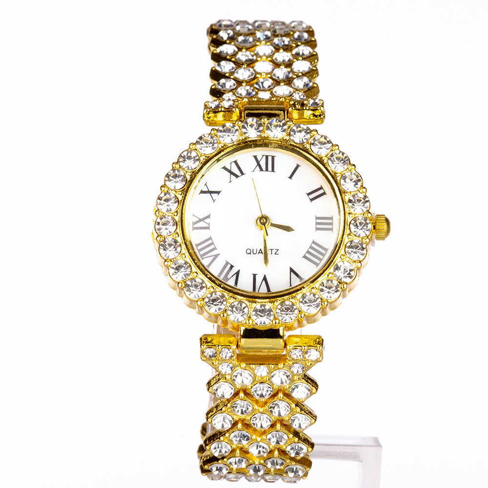 5dielna sada šperkov Emporia prémiovej kvality s hodinkami, retiazkou, príveskom, náušnicami a prsteňom v exkluzívnej darčekovej krabičke s koženým efektom