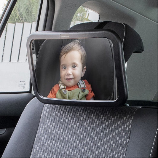 Spätné zrkadlo na sledovanie dieťaťa sediaceho na zadnom sedadle, nerozbitné, otočné o 360 stupňov