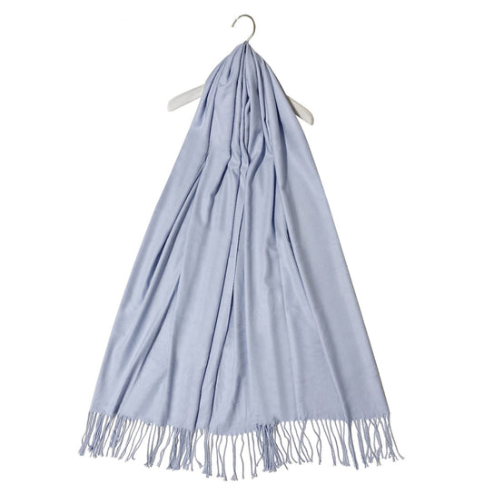 Šál-šatka zo 100% Pravého Pashmina Kašmíru, 70 cm x 180 cm, Svetlo modrá