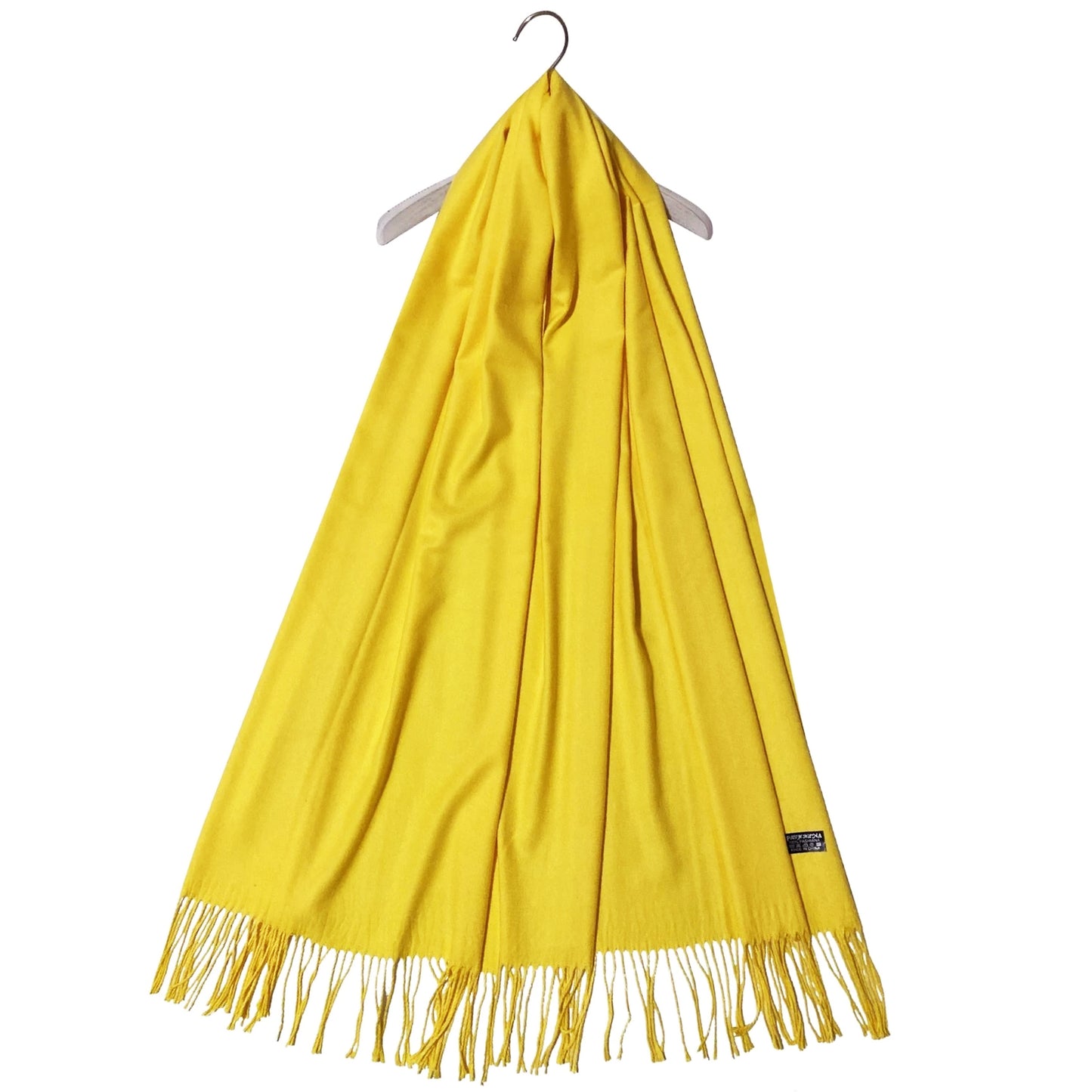 Šál-šatka zo 100% Pravého Pashmina Kašmíru, 70 cm x 180 cm, Žltá
