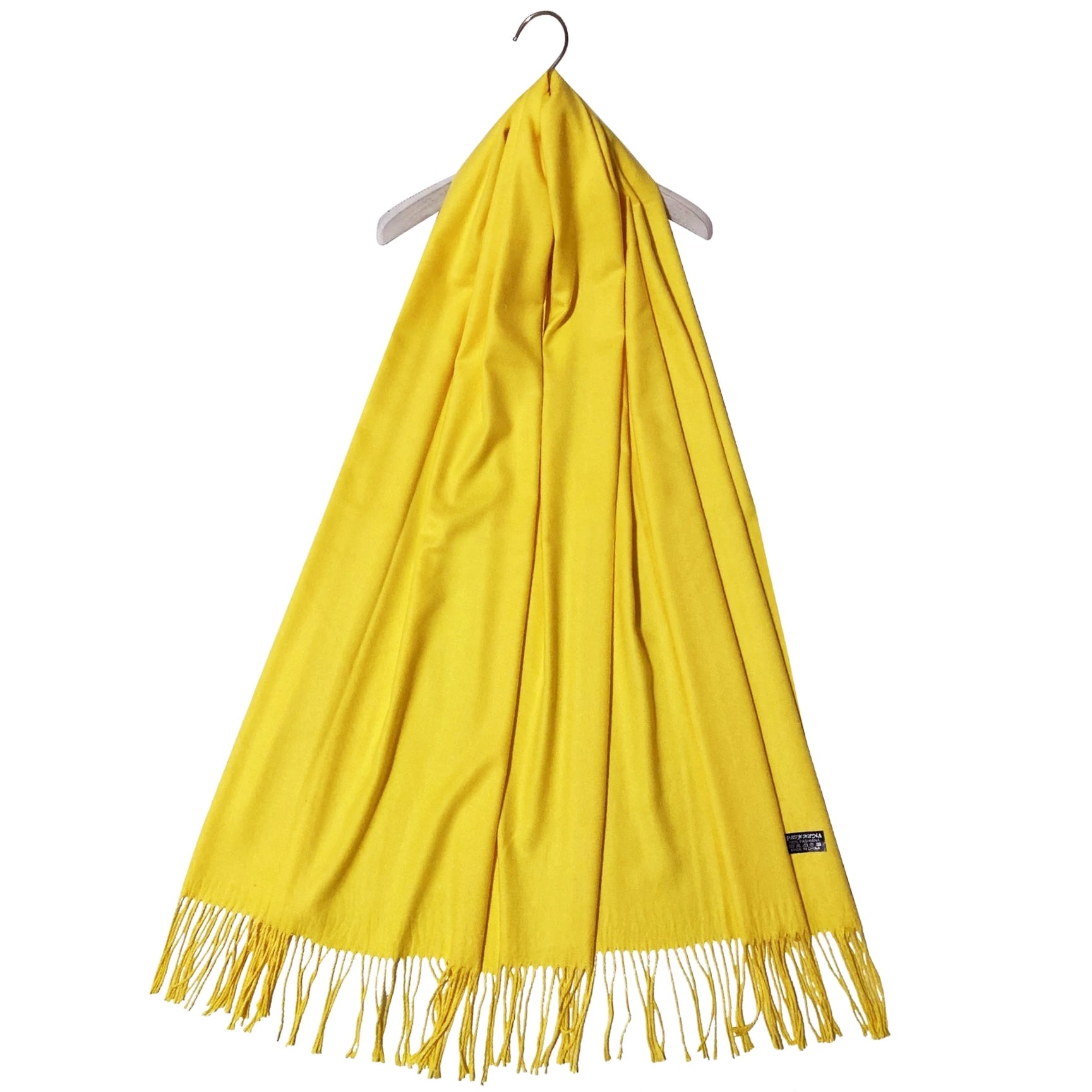 Šál-šatka zo 100% Pravého Pashmina Kašmíru, 70 cm x 180 cm, Žltá 3 