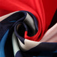 Šál-šatka zo 100% Pravého Hodvábu, 90 cm x 180 cm, Červeno-modro-biela
