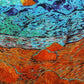 Šál-šatka zo 100% Pravého Hodvábu, 90 cm x 180 cm, Impresionistický západ slnka