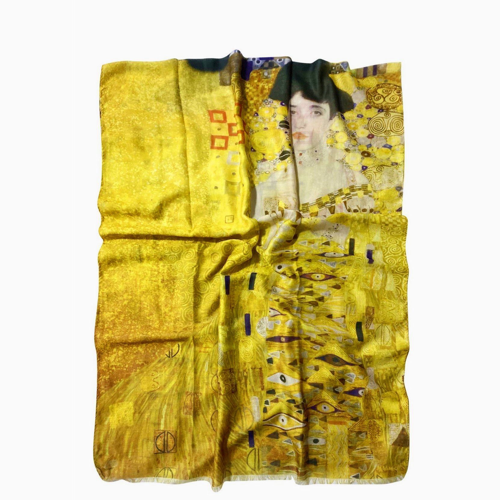 Bavlnený Šál-šatka, 70 cm x 180 cm, Klimt - Portrait of Adele 6 