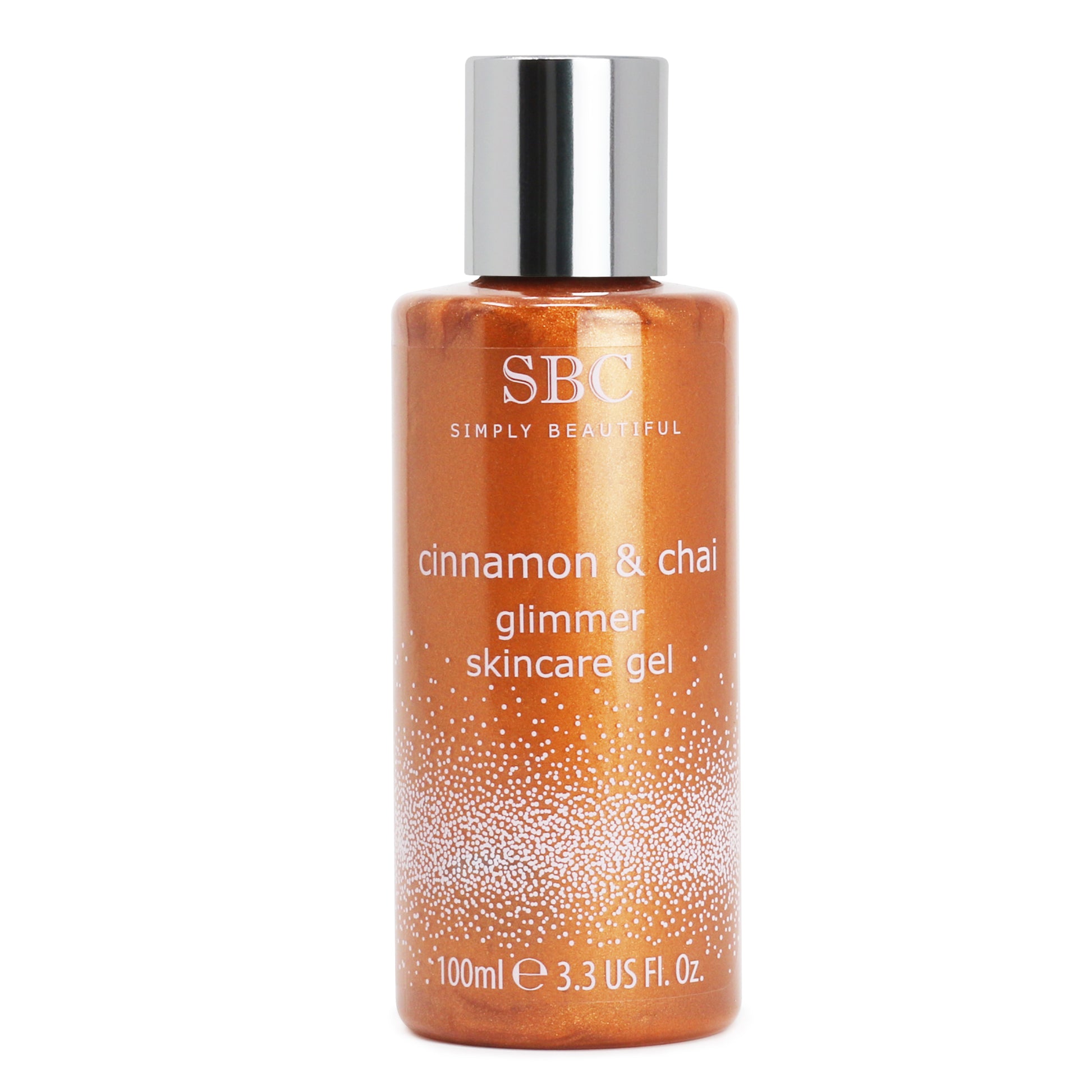 Rozjasňujúci Gél na tvár a telo, Škorica & Chai Glimmer, 100 ml 1 