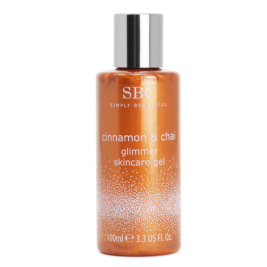 Rozjasňujúci Gél na tvár a telo, Škorica & Chai Glimmer, 100 ml