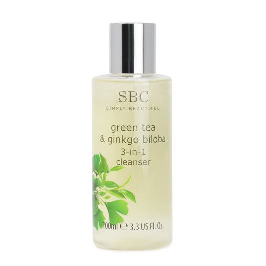Energizujúci Čistič pleti tváre 3v1 Zelený čaj & Ginkgo biloba, 100 ml