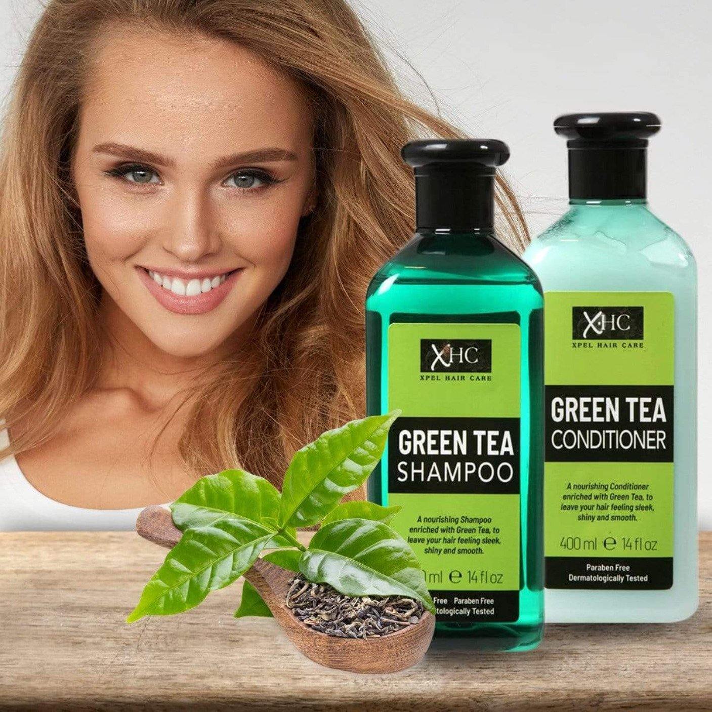 XHC Vlasový Kondicionér s Extraktom Zeleného Čaju proti lupinám a Vypadávaniu Vlasov, 400 ml