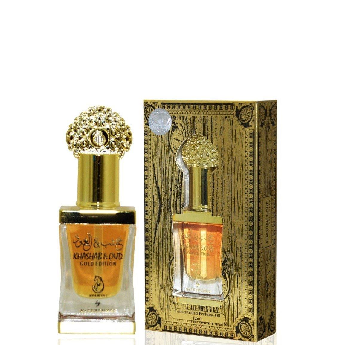 12 ml Parfume Oil Khashab & Oud Gold Edition Orientálna Ovocno-kvetinová Vôňa pre Mužov a Ženy - KlenotTV.sk