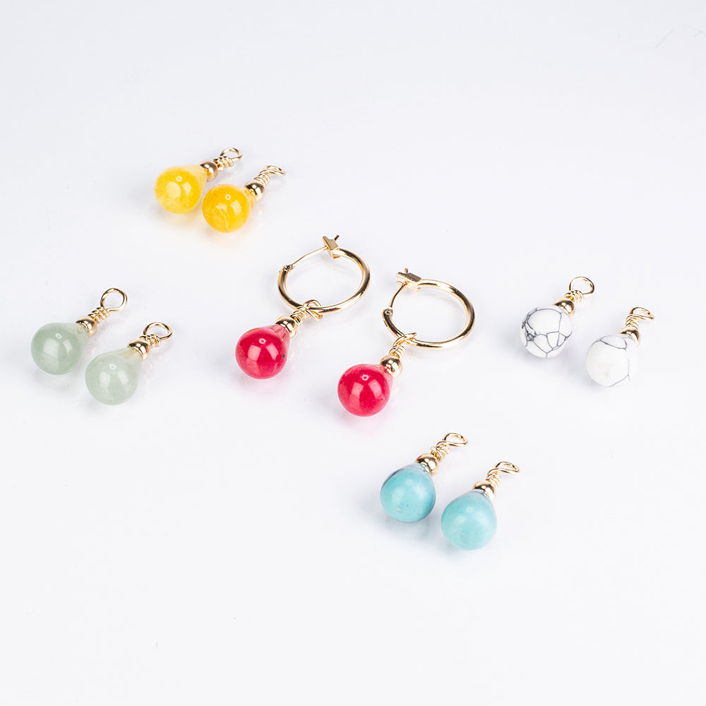 Pozlátené Zliatinové Sada s Tyrkysom a Karneolom ( Náušnice ) 1 