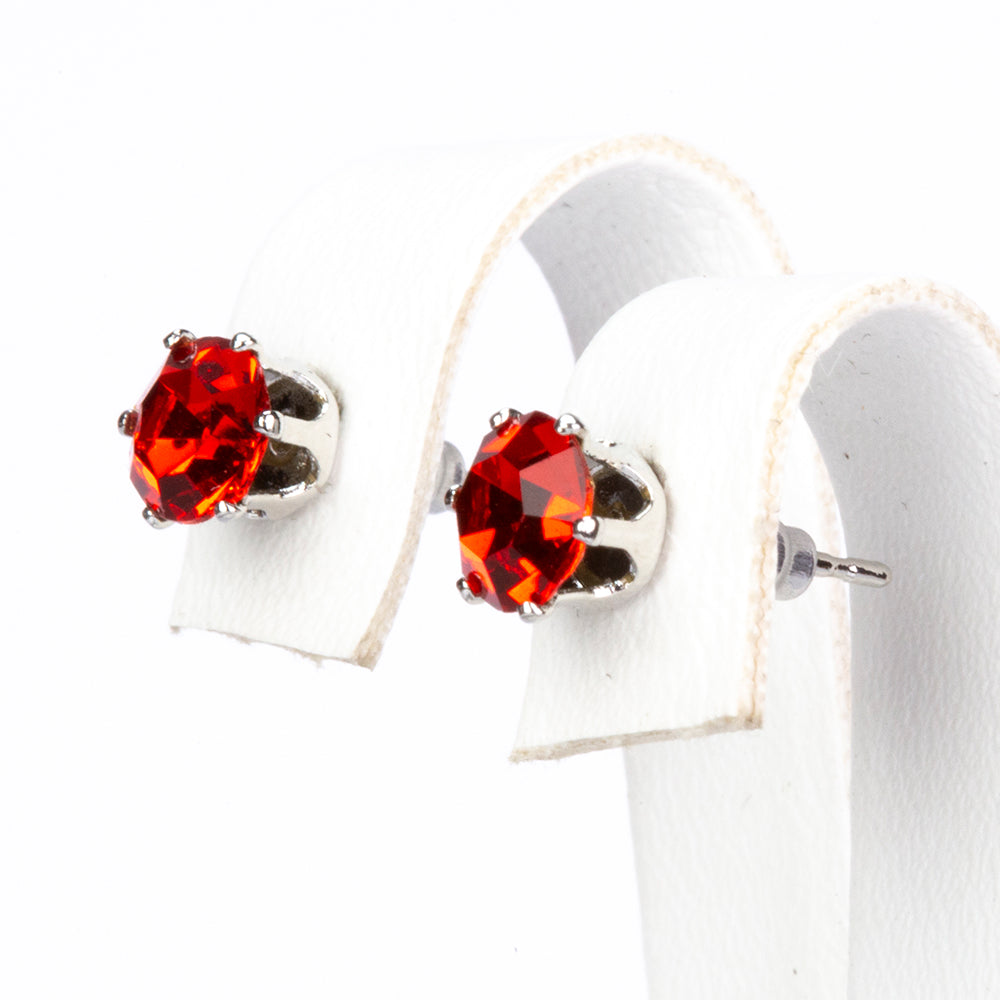 Pozlátené Zliatinové Sada s Červeným Emporia® Krištáľom a so Zeleným Emporia® Krištáľom ( Náušnice ) 3 