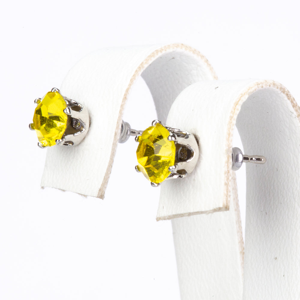 Pozlátené Zliatinové Sada s Červeným Emporia® Krištáľom a so Zeleným Emporia® Krištáľom ( Náušnice )