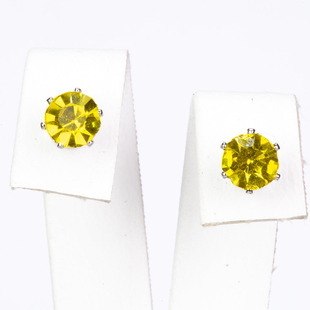 Pozlátené Zliatinové Sada s Červeným Emporia® Krištáľom a so Zeleným Emporia® Krištáľom ( Náušnice )