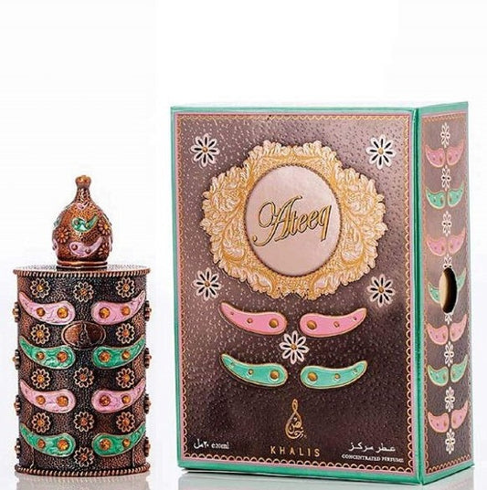 18 ml Parfumový olej Ateeq Korenistá Pižmová a Brečtanová vôňa pre Ženy