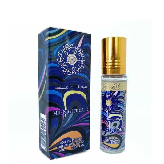10 ml Parfumový Olej Midnight Oud, Drevitá Korenistá Orientálna vôňa pre Mužov