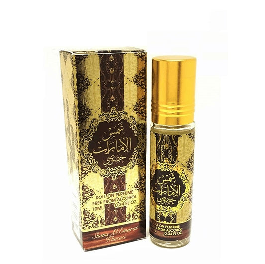 10 ml Parfumový Olej Shams Emarat, Korenistá Kvetinová vôňa Vanilky pre Ženy