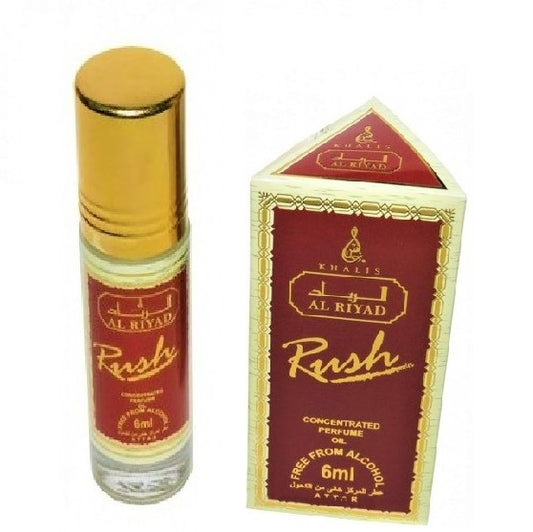 6 ml Parfémový olej Rush Orientálna ovocná vôňa pre mužov