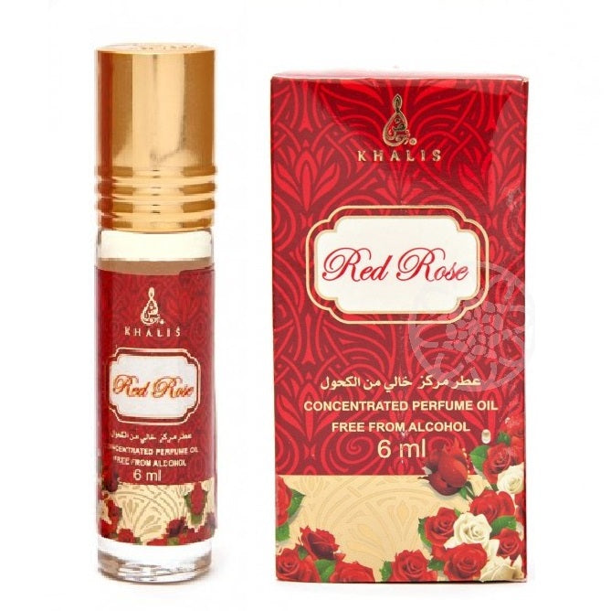 6 ml Parfémový olej Red rose pižmová vanilková vôňa pre ženy
