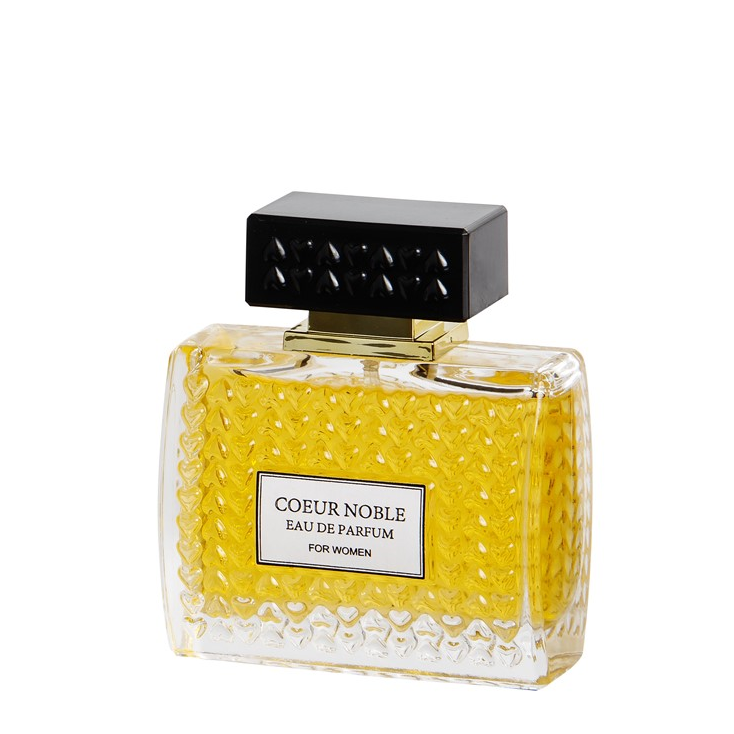 100 ml Eau de Parfum "COEUR NOBLE" Kvetinovo Drevitá Vôňa pre Ženy, s 6% obsahom esenciálnych olejov