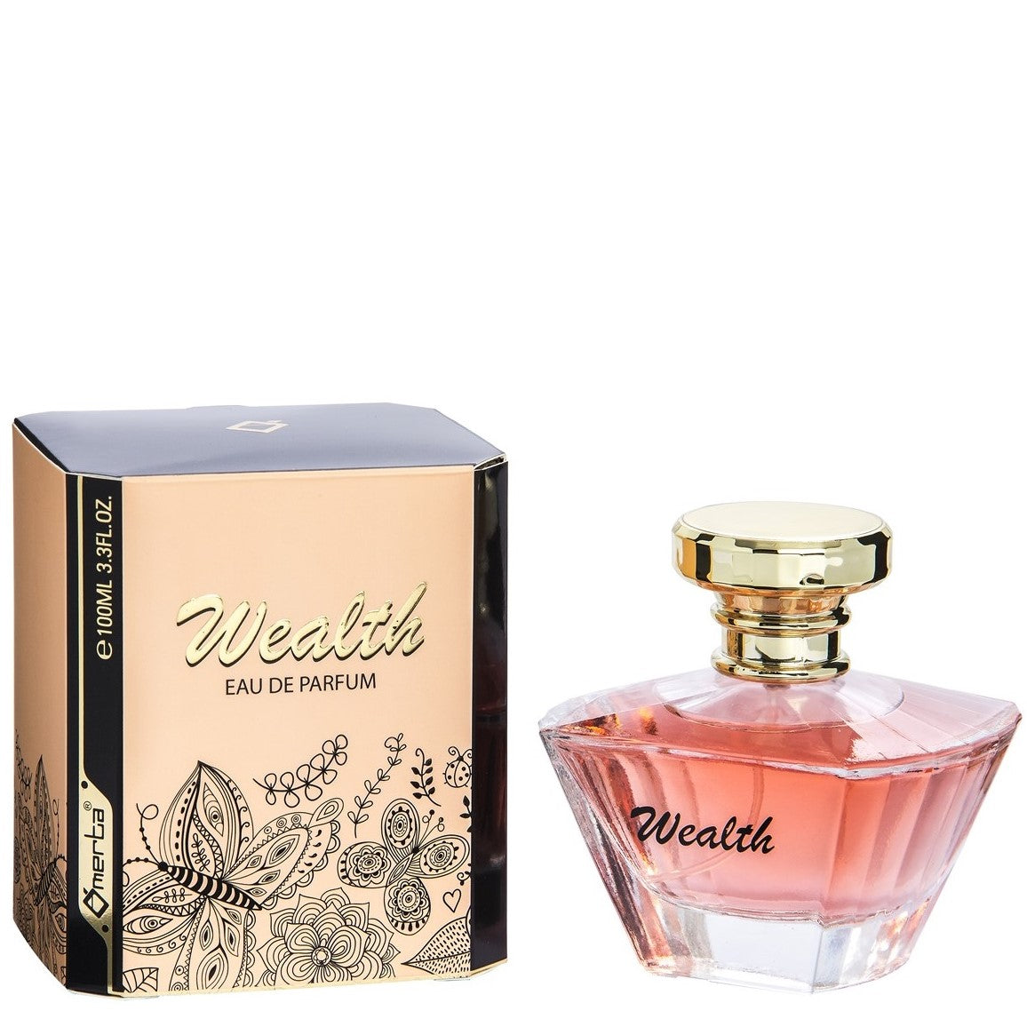 100 ml Eau de Parfume "WEALTH" Ovocná Kvetinová Vôňa pre Ženy, s 6% obsahom esenciálnych olejov