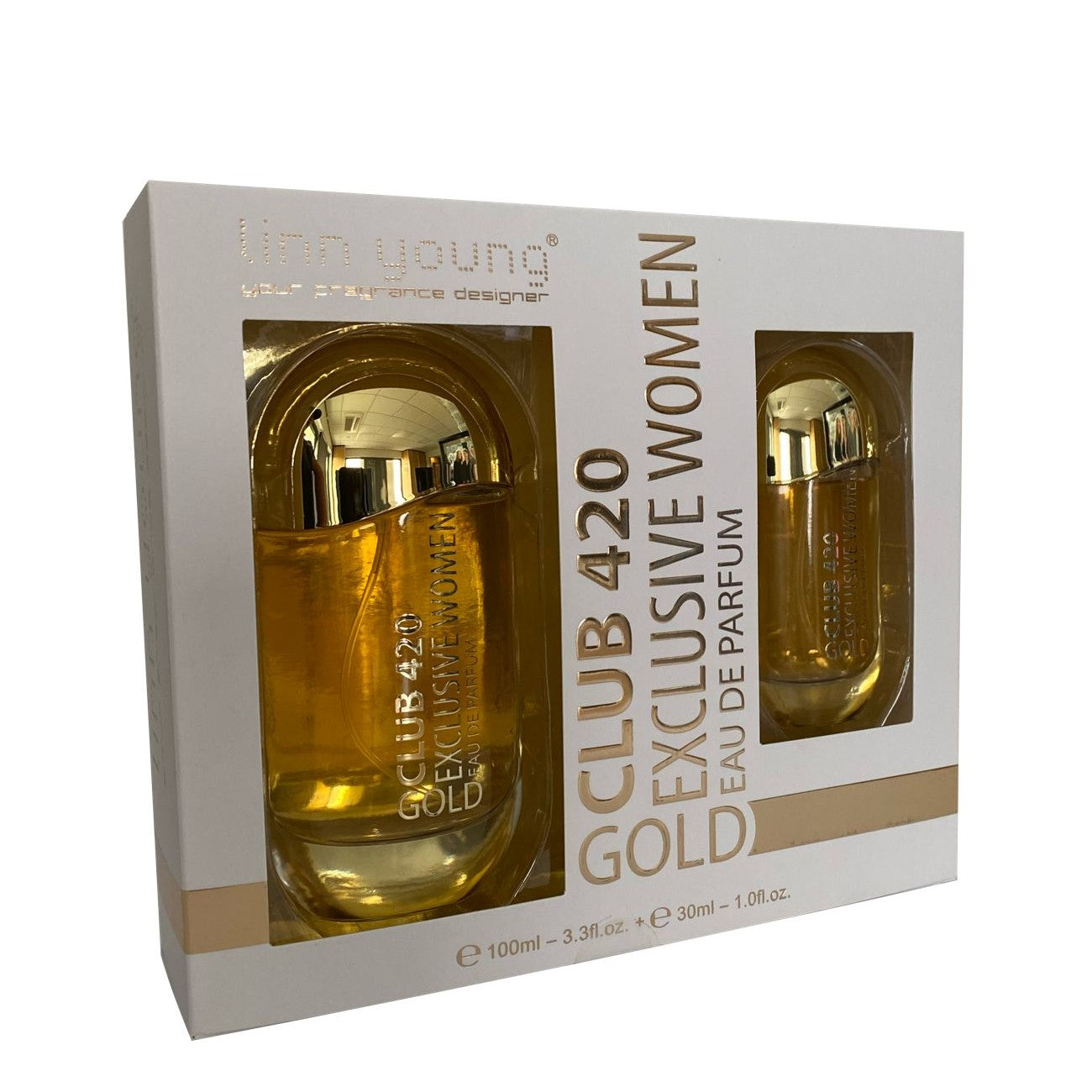 100 ml + 30 ml Eau de Perfume "CLUB 420 GOLD"  Orientálna - Vanilková Vôňa pre Ženy
