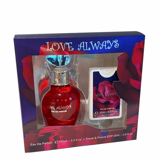 100 ml + 20 ml Eau de Perfume "LOVE ALWAYS" Kvetinová - Ovocná Vôňa pre Ženy