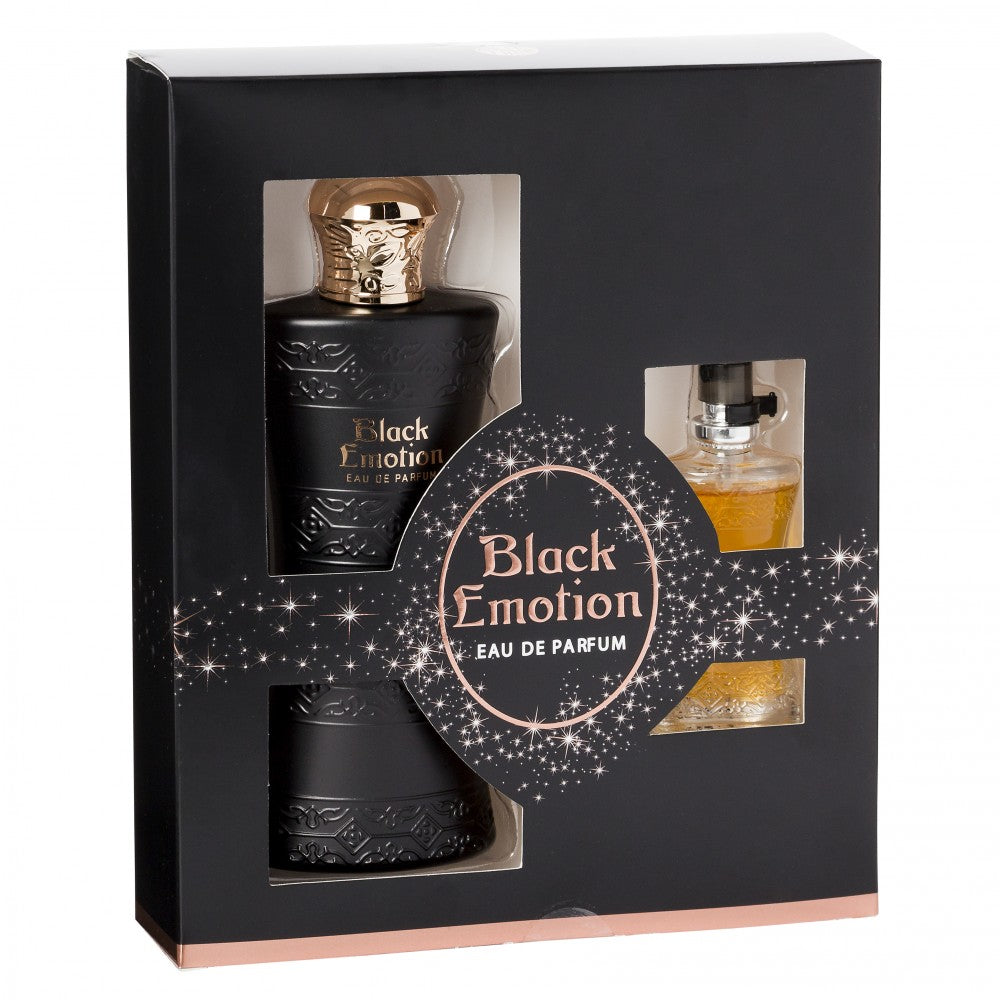 100 ml + 15 ml Eau de Perfume "BLACK EMOTION" Orientálna - Vanilková Vôňa pre Ženy