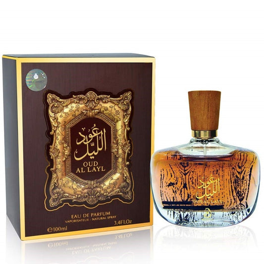 100 ml Eau de Perfume OUD AL LAYL Ovocná Oudová Vôňa pre Mužov a Ženy