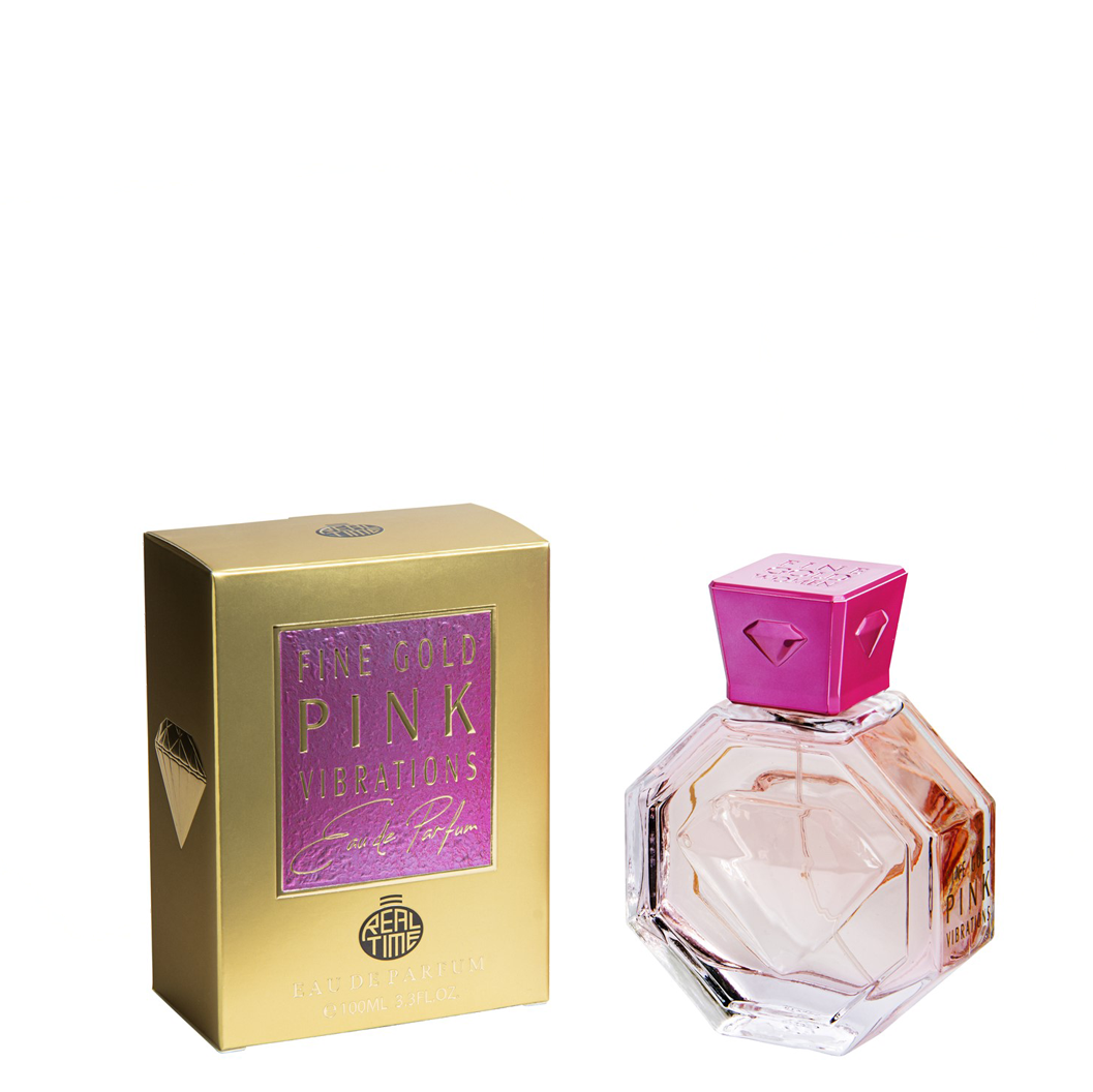 100 ml Eau de Parfum  "Fine Gold Pink Vibration" Ovocná - Citrusová Vôňa pre Ženy