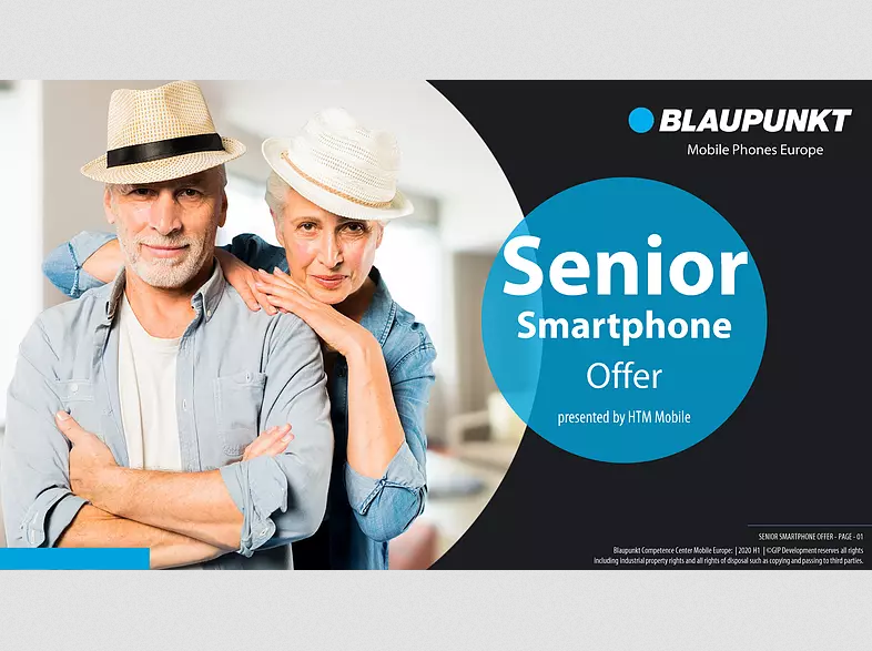 Blaupunkt Guardian Ergonomický Chytrý Telefón Nezávislý na SIM karte s Funkciou Tiesňového Volania 8 