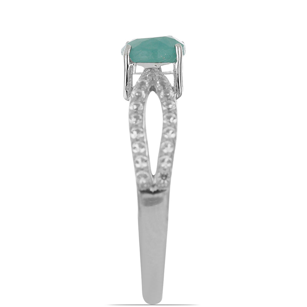 Strieborný Prsteň s Anoským Grandidieritom a Bielym Topásom 4 